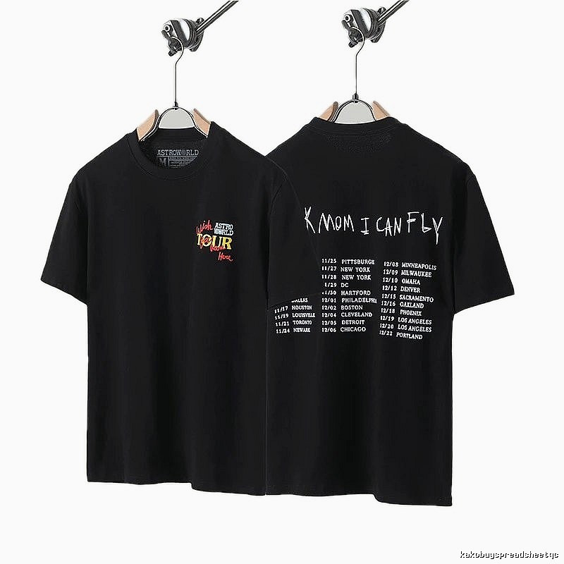Travis Scott Tour Street Style Black T-Shirt