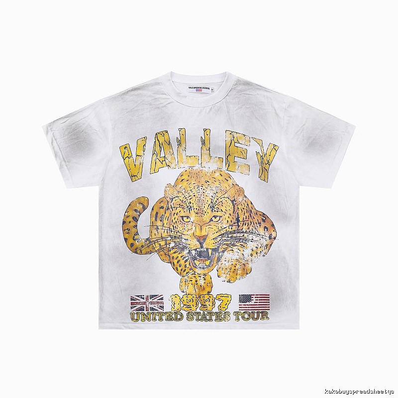 Valley American Vintage Cheetah Print White T-Shirt