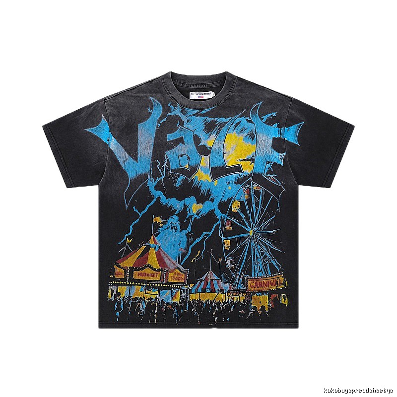 Valley Carnival Vintage Style Distressed Black T-Shirt