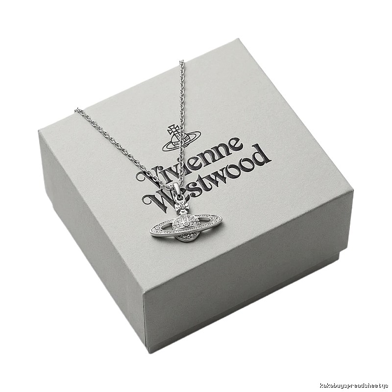 Vivienne Westwood Saturn Silver Necklace