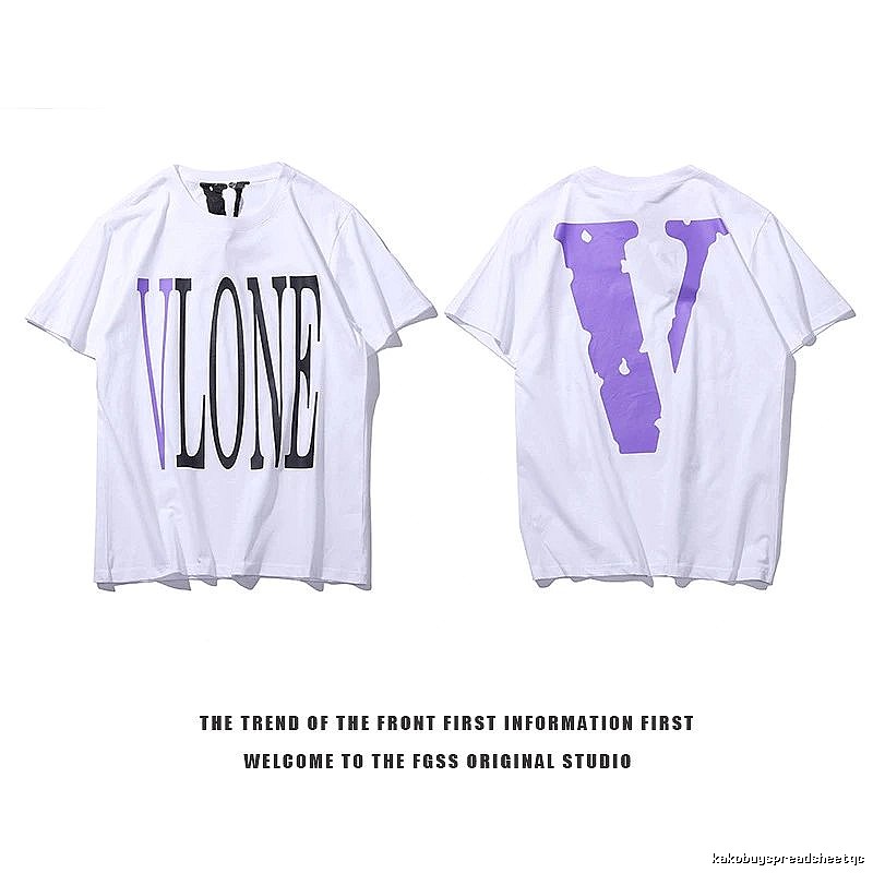 Vlone Compact Logo T-shirt Black Purple Vlone for Smart Casual Looks