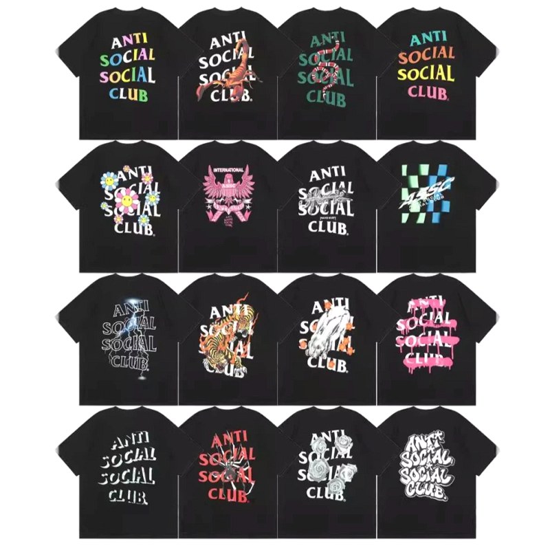 Anti Social Social Club Multicolor T-Shirt Collection Review: Cherry Blossom 29 in Black, Checked Against the Dropdown and the Scale