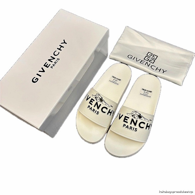 Givenchy x Disney Co-branded Trendy White Slide Sandals