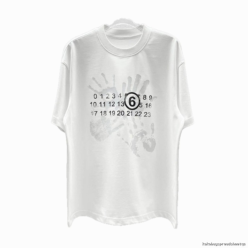 Maison Margiela MM6 Street Style White T-Shirt