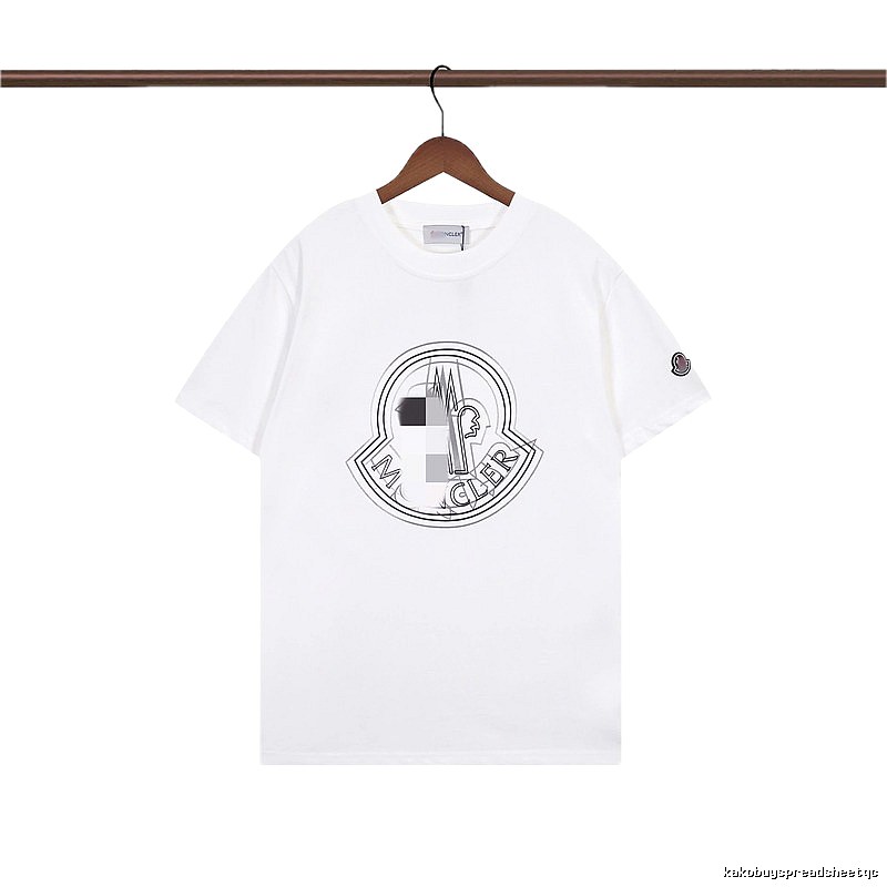Moncler Logo Collection Trendy Style White T-Shirt